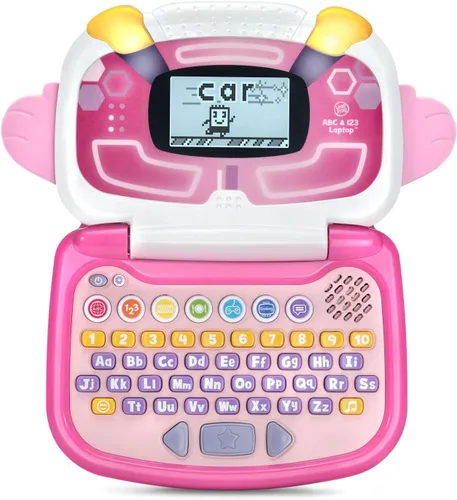 Miniatura 3 de LeapFrog ABC y 123 Laptop para preescolares de 3 a 7 años, color rosa
