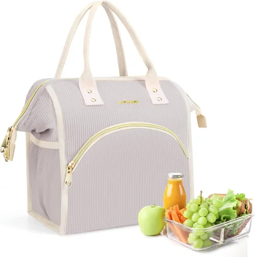 Miniatura 13 de LOKASS - Lonchera aislada para mujeres - Bolsa de almuerzo reutilizable de 10 L para mujeres - Bolsa térmica tipo hielera a prueba de fugas