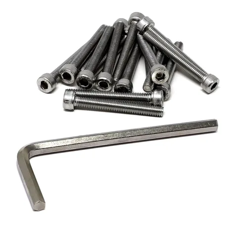 Miniatura 104 de iexcell 25 piezas M4 x 60/65/70/75/3.150 in paso de rosca 0.028 in acero inoxidable 304 cabeza hexagonal Tornillos Tornillos surtido Kit