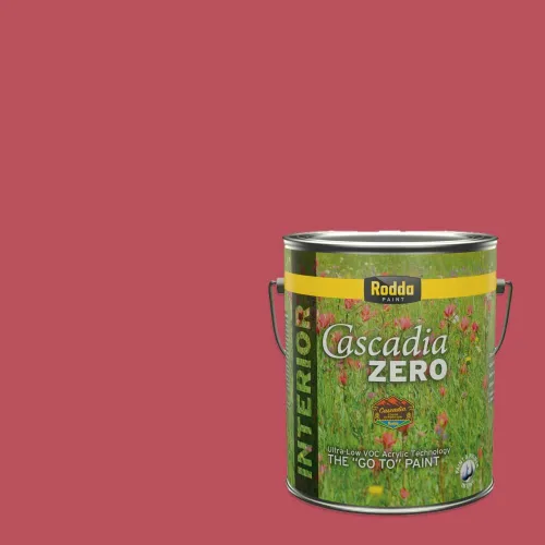 Miniatura 75 de Rodda Paint CASCADIA ZERO - Pintura plana e imprimación para interiores en uno, cuarto de galón, rosa Mullen