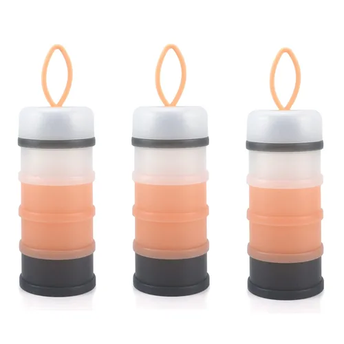 Miniatura 20 de Accmor 2 unidades de dispensador de fórmula para bebés para llevar, dispensador de fórmula apilable, contenedor de fórmula para llevar, contenedor