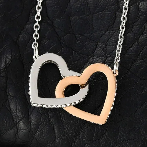 Miniatura 6 de Joyería con tarjeta de mensaje, collar hecho a mano, regalo personalizado, corazones entrelazados, regalo para bisnieta de bisabuelobisabuelo