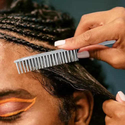 Miniatura 9 de Allegro Combs Peines de peluquería para peluquería de peluquería de 3 filas para cabello natural y pelucas para cabello rizado, fabricados