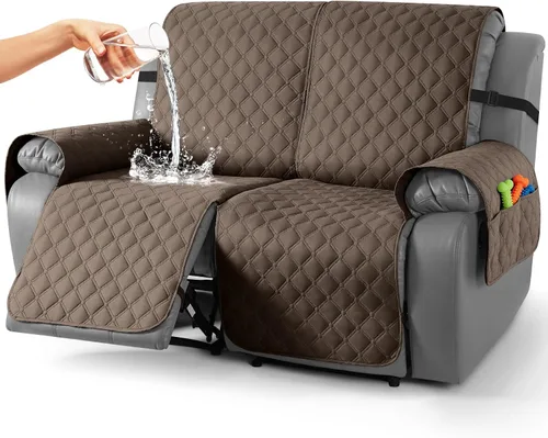 Miniatura 33 de TAOCOCO Fundas reclinables 100% impermeables, con correas para las piernas, funda de sofá reclinable reversible para silla reclinable, protector