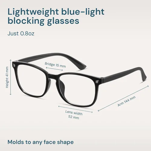 Miniatura 4 de Gaoye - Gafas de luz azul para computadora y juegos - Lentes anti rayos UV, resistentes a los arañazos y ajuste cómodo 2 negro y gris transparente