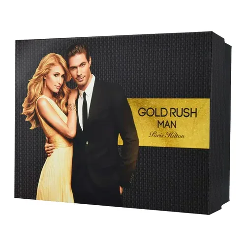 Miniatura 3 de Gold Paris Hilton Gold Rush Man Men 3.4oz EDT Spray, 0.5oz EDT Spray, 3.0oz Hair Body Wash, 2.75oz libre de alcohol, desodorante en barra 4 piezas