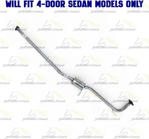 Miniatura 4 de Tubo resonador de escape compatible con Honda Accord 1998-2002 2.3L Sedán Acero inoxidable Northeastern Exhaust Incluye abrazaderas, juntas