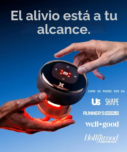 Miniatura 2 de REVO El Original - Masajeador inteligente 4 en 1 de terapia de ventosas, terapia de luz roja para alivio del dolor específico, nudos, dolores, dolor