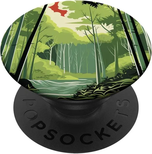 Miniatura 6 de Bamboo Radiance Awakens Vibrant Brilliance Serene Greenery PopSockets MagSafe PopGrip for iPhone