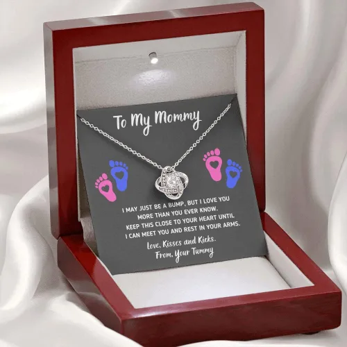 Miniatura 25 de Collar de joyería de pies de bebé, regalos para mamá por primera vez, collar para mamá a mi mamá, regalos para mujeres embarazadas, mamá futura ser