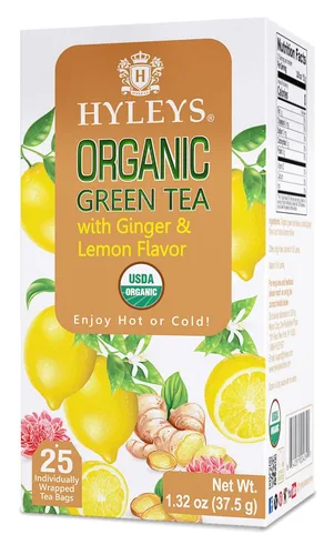 Miniatura 8 de Hyleys Té verde orgánico sabor a bayas de acai y arándanos - 25 bolsas de té
