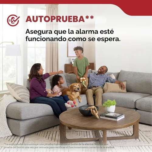 Miniatura 5 de Kidde Detector de humo, luces LED de estado alimentadas por pilas AA, alarma de 85 dB, 5 pulgadas, 20SDR, 1 paquete