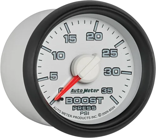 Miniatura 3 de Auto Meter 8504 Factory Match 2-1/16" 0-35 PSI Medidor de impulso mecánico para Dodge