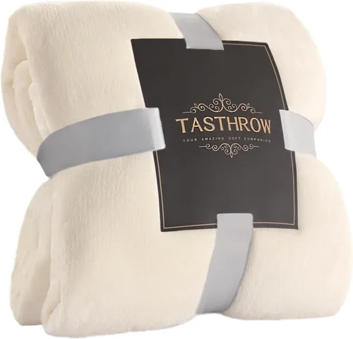 Miniatura 17 de TASTHROW - Manta decorativa de vellón de franela, grande, acogedora, ligera, gruesa, para todas las estaciones, adecuada para mujeres, hombres