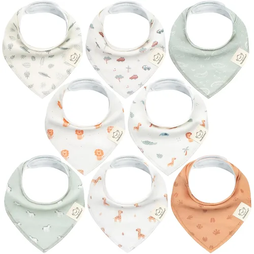 Miniatura 49 de KeaBabies - Juego de 8 baberos tipo bandana para bebés, niñas y niños - Baberos de algodón orgánico para babeo y dentición para recién nacidos