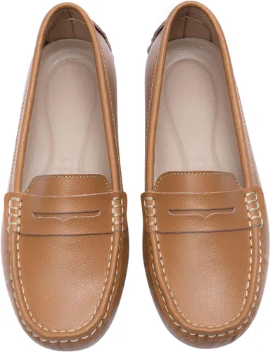 Miniatura 6 de Heydonic Mocasines para mujer, mocasines suaves, casuales, para caminar, conducir, oficina, penny planos, zapatos de barco para mujer, sin cordones
