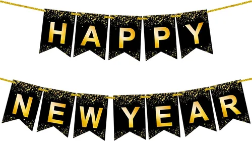 Miniatura 10 de KatchOn, Banner de Feliz Año Nuevo 2026 - Sin bricolaje, 10 pies Telón de fondo de Feliz Año Nuevo para suministros de fiesta de Nochevieja