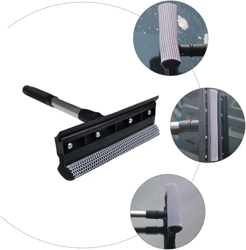 Miniatura 5 de LALAFINA - Kit de limpieza de ventanas de doble cara limpiaparabrisas de vidrio en forma de T para un uso resistente