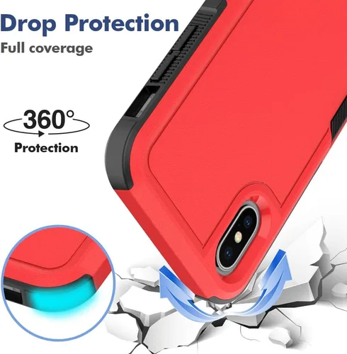 Miniatura 15 de Jeylly Funda para iPhone SE/Funda para iPhone 5S, Exterior de Plástico Duro que Absorbe Golpes + Interior de Silicona de Goma Defensor contra