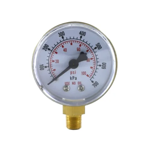 Miniatura 7 de SÜA - Medidores de presión baja y alta para regulador de oxígeno 0-100 psi y 0-4000 psi - 2 pulgadas - Rosca de 1/8 '' - LDP