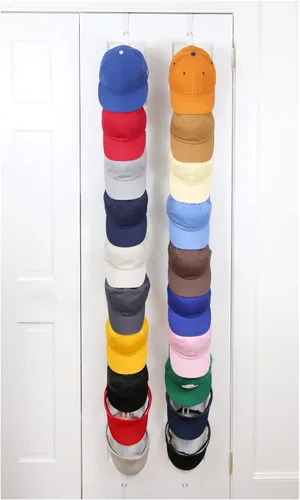 Perfect Curve Organizador de Sombreros Perchero para Gorras FAV | Percheros para Sombreros | Capacidad para hasta 40 gorras | Organizador sobre la