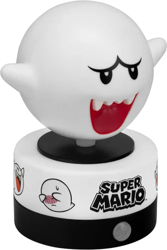 Miniatura 5 de Paladone Super Mario Boo Guardia de Habitación con Sensor de Movimiento y Luz Nocturna, Lámpara LED con Licencia Oficial de Nintendo y Alarma