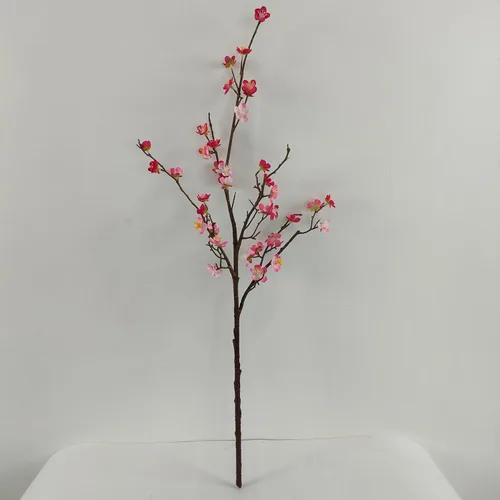 Miniatura 7 de Flores de Ciruelo Artificiales, 6 Piezas de Flores de Cerezo Rosa, Ramas Falsas para Vaso, Ramas de Cerezo Artificiales para Decoración de Hogar
