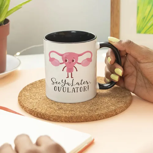 Miniatura 5 de YouNique Designs Taza de café divertida de histerectomía, 11 onzas, taza de útero, taza de útero, taza de recuperación para mujeres después de una