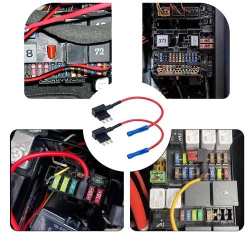 Miniatura 4 de Adaptadores de circuito, grifo de fusible micro 3, portafusibles expandibles estilo hoja de 12 V para luces subterráneas, interiores LED coches