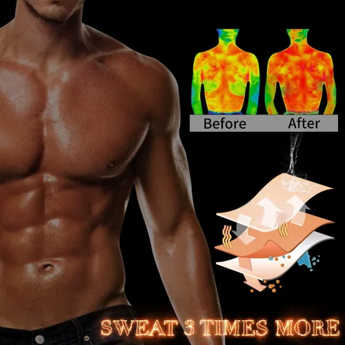 Miniatura 2 de SHAPERIN - Chaleco de neopreno para hombre, faja reductora efecto sauna, estilo camiseta sin mangas con zíper y dos cinturones