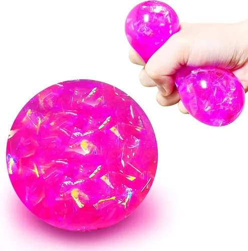 Miniatura 10 de Pelota de arcilla para aliviar el estrés de oso marrón (1 paquete) - Bola de arcilla para apretar animal esponjosa - Bolas antiestrés elásticas