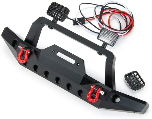 Miniatura 5 de Juego de parachoques delantero de metal para TRX-4 Axial SCX10 II 90046 RC Crawler