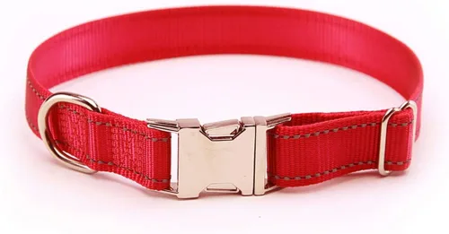 Miniatura 17 de Love Dream Collar reflectante para perro con hebilla de metal, collar de nailon ajustable de seguridad con hebilla de liberación rápida resistente