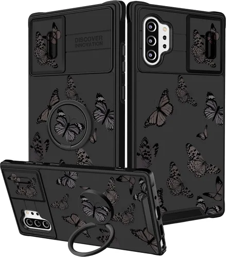 Miniatura 199 de Funermei Funda para teléfono Samsung Galaxy Note 10 Plus – Funda femenina bonita para niñas, diseño inspirador estético con funda para cámara