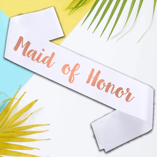 Miniatura 3 de Banda de dama de honor, bandas de despedida de soltera, regalos de compromiso para dama de honor, banda de novia de equipo para despedida de soltera