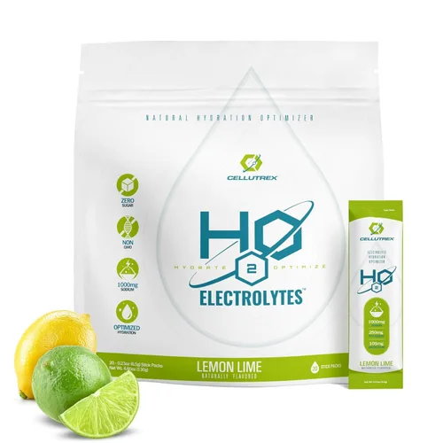 Miniatura 11 de Cellutrex® H2O Electrolytes - Pomelo Mezcla de bebida en polvo de electrolitos sin azúcar Sal natural, electrolitos sin OMG para entrenamientos