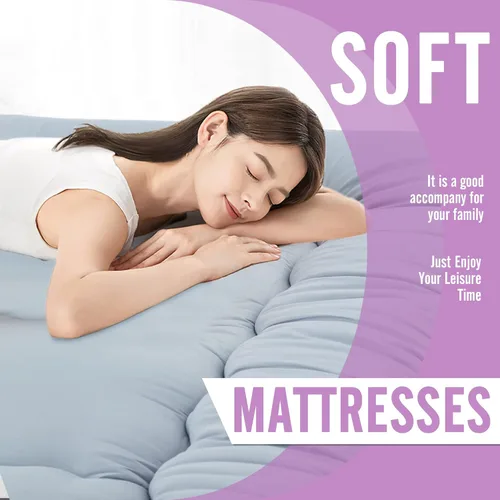 Miniatura 8 de MIRUO Colchoneta de dormir en el suelo para adultos, colchón de futón para niños, colchoneta para dormir, colchón de suelo para adultos, colchón