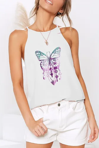 Miniatura 2 de LouKeith Camisetas sin mangas para mujer, estilo casual, con estampado fluido, sin mangas, de algodón, suave, para verano, blusas