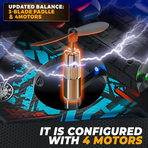 Miniatura 6 de BEZGAR Drones para niños Avión RC de 2.4 GHZ, avión de control remoto, helicóptero RC, juguete de caza de 360° con navegación LED de colores, azul