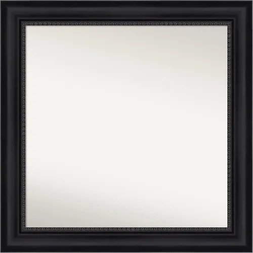 Miniatura 349 de Amanti Art Espejo personalizado, espejo de baño negro Astor, espejo de pared o espejo de tocador de baño sobre el fregadero (25 x 25 pulgadas)
