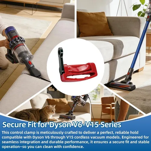 Miniatura 3 de Paquete de 4 abrazaderas de bloqueo de gatillo y botón de encendido, compatibles con aspiradoras inalámbricas Dyson V7 V8 V10 V11 V12 V15, piezas