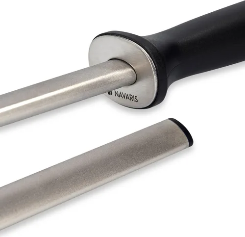 Miniatura 6 de Navaris Afilador de cuchillos ovalado de 12 pulgadas (12.2 in) para afilar cuchillos de cocina, ligero y duradero para uso doméstico o profesional