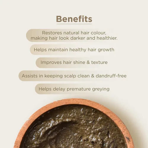Miniatura 2 de INDUS VALLEY Polvo orgánico de Bhringraj (Eclipta Prostrata) para el crecimiento del cabello, 3.53 oz 100% puro y natural Sin conservantes