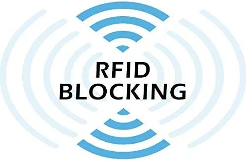 Miniatura 6 de ag carteras RFID bloqueo de señal de cuero europeo Hipster negro 50 x 45 in