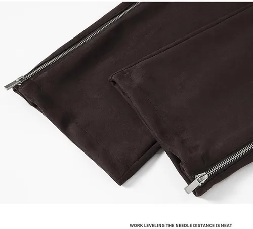 Miniatura 15 de Pantalones deportivos de gamuza sintética para mujer, pantalones de baile acampanados para hombre