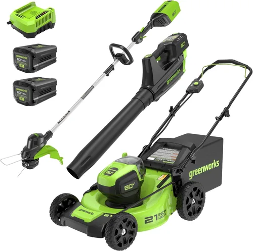 Miniatura 17 de Greenworks Cortacésped inalámbrico sin escobillas de 80 V y 21 pulgadas (autopropulsado) (más de 75 herramientas compatibles), batería de 4.0 Ah