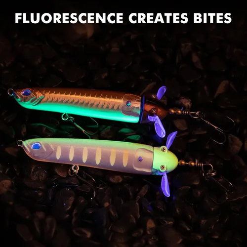 Miniatura 6 de TRUSCEND PoPobait con ganchos BKK, señuelos de pesca para lubina, lucio, lucio, perca almizclada, señuelo flotante para agua dulce o salada