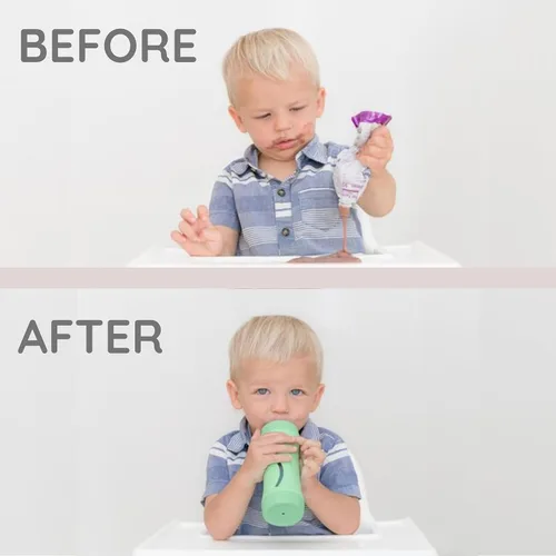 Miniatura 3 de Subo Baby Food Bottle Alimentador automático para bebés sin ensuciar Diseño libre de apretar para purés, batidos, yogur, avena o líquidos Musk