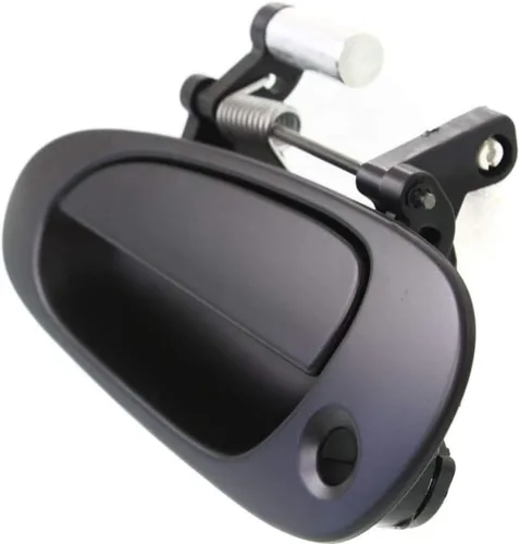 Miniatura 4 de KarParts360 Para Honda Civic 2002 2003 2004 2005 Manija de puerta exterior delantera, lado del conductor, negro liso con orificio para llave