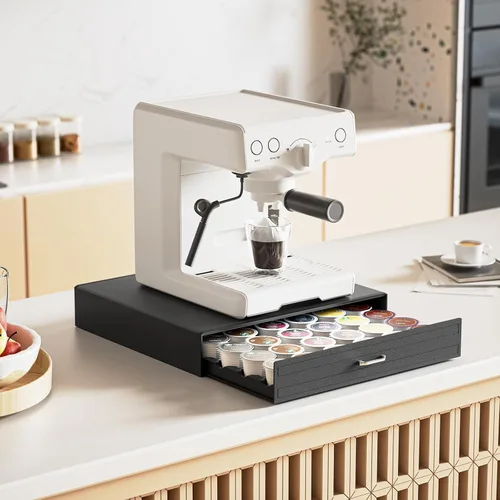 Miniatura 2 de SZQINJI - Cajon Organizador para Tazas K con Capacidad para 30 Cápsulas, Organizador de Tazas de Café Compatible con Cápsulas Keurig K